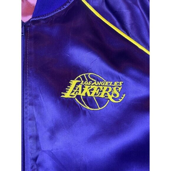 Vintage Lakers‎ 1987-88 Back To Back Champions Jacket Small Bomber Satin - Picture 8 of 16